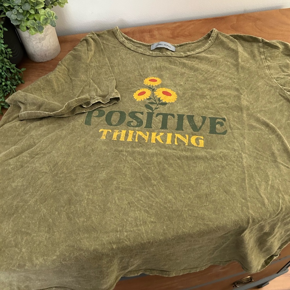 Isabel Jaxon Positive Thinking Tee— fits like a large